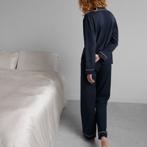 Lunya Slumberknit Essential Button Down Pant Set - Picture 4 of 11